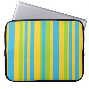 Portátil Funda para portátiles de 15": franjas azules, amar