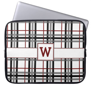 Portátil Funda para portátiles de color blanco y rojo