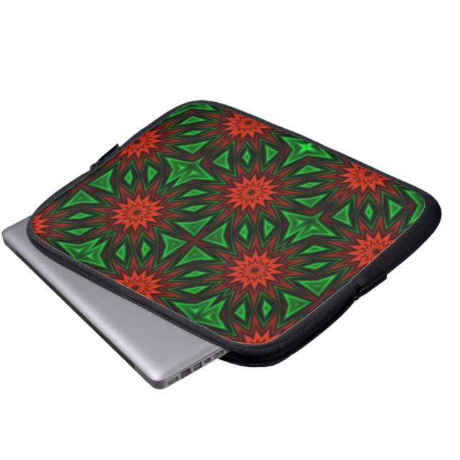 Portátil Funda para portátiles de flores rojas (Inferior anverso)