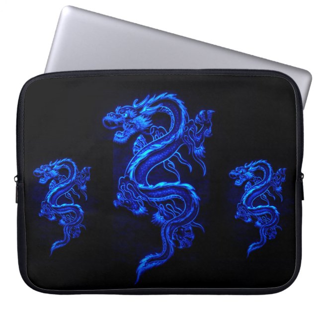 Portátil Funda para portátiles del Dragón Azul Asiático (Frente)