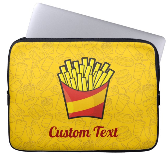Portátil Funda para portátiles Fries franceses (Frente)