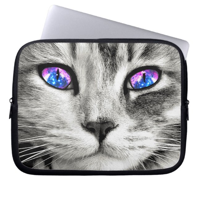 Portátil Funda para portátiles Galaxy Cat Eyes (Frente)
