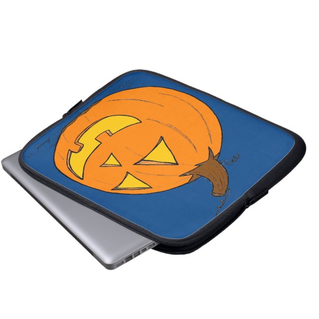 Portátil Funda para portátiles Jack o' Lantern Blue (Inferior anverso)