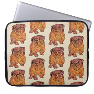 Portátil Funda para portátiles Neoprene de arte Bulldog fra