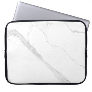 Portátil Funda para portátiles Neoprene de mármol blanco de
