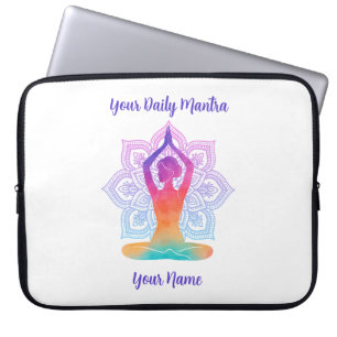 Portátil Funda personalizada para laptop de Yoga con nombre