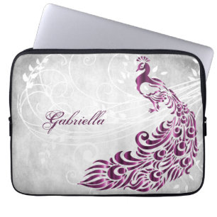 Portátil Funda personalizada para portátiles Magenta Peacoc