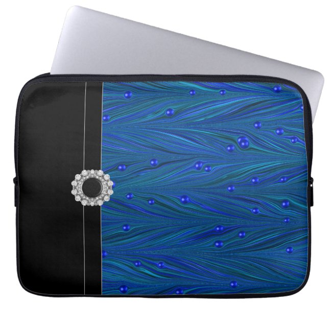 Portátil Funda Real Azul Negro para portátiles (Frente)