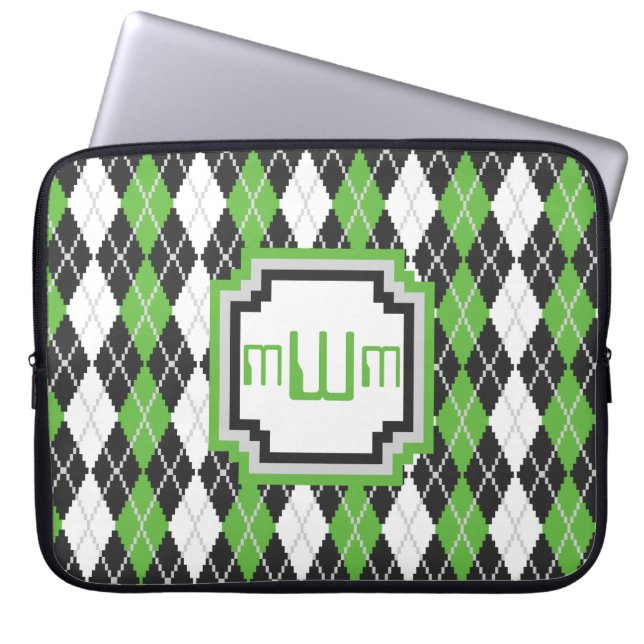 Portátil Funda Retro Argyle para portátiles (Frente)