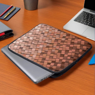 Portátil Mocha Mocha Mousse Patrón de cubo 3D Funda para po