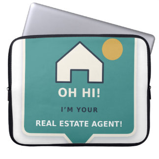 Portátil Oh Hola Soy Su Agente Inmobiliario Funda para Port