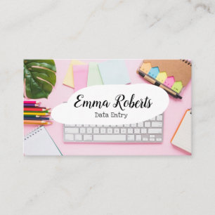 Portátil Rosa Mujer Trabajo Entrada de Datos