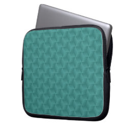 Portátil Una funda para laptop con un diseño geométrico azu
