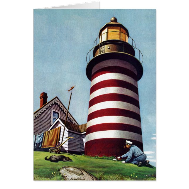 Portero del faro de Stevan Dohanos (Frente)