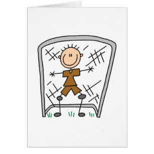 Portero del muchacho del fútbol