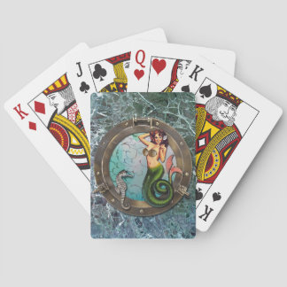 PORTHOLE MERMAID, cartas de juego de arte alterada