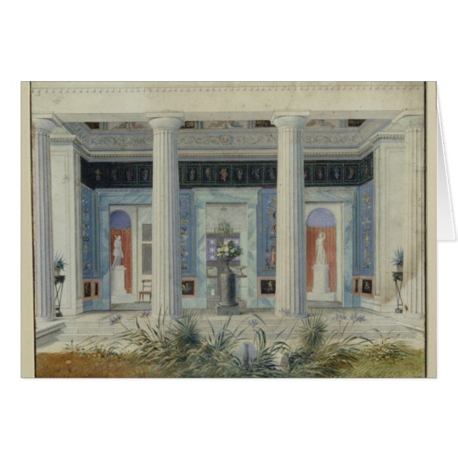 Pórtico del jardín, c.1834 (Anverso (Horizontal))
