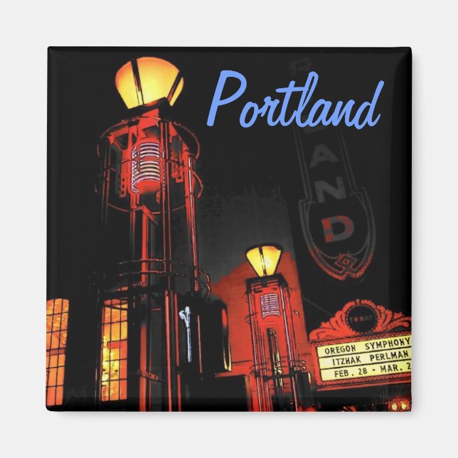 Portland en el imán nocturno (Frente)