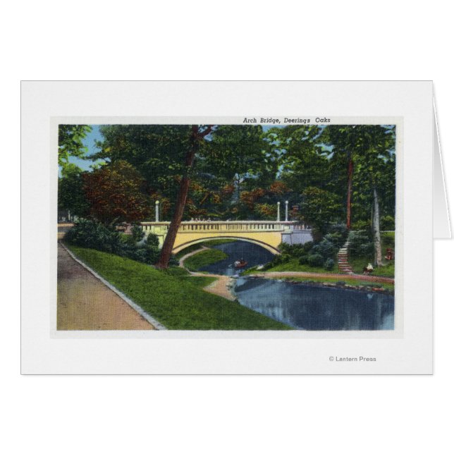 Portland, MaineDeering Oaks Arch Bridge View (Anverso (Horizontal))