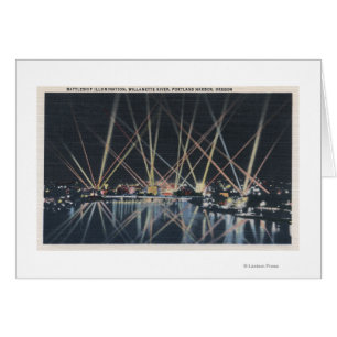 Portland, O - iluminación del acorazado