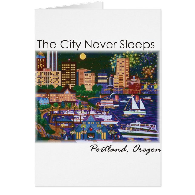 Portland Oregon en la noche (Frente)