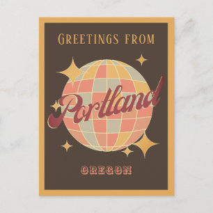 Portland Oregon USA Retro Vintage saluda la postal