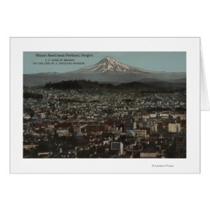 Portland, Oregón - Vista del centro de la ciudad c