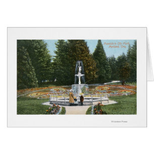 Portland, Vista de la fuente del Parque de OregonC