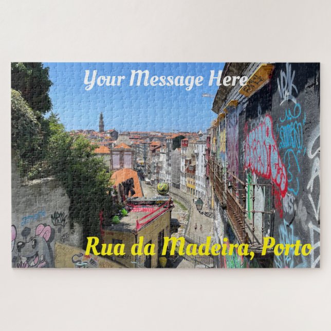 Porto | Rua da Madeira | Rompecabezas en las calle (Horizontal)