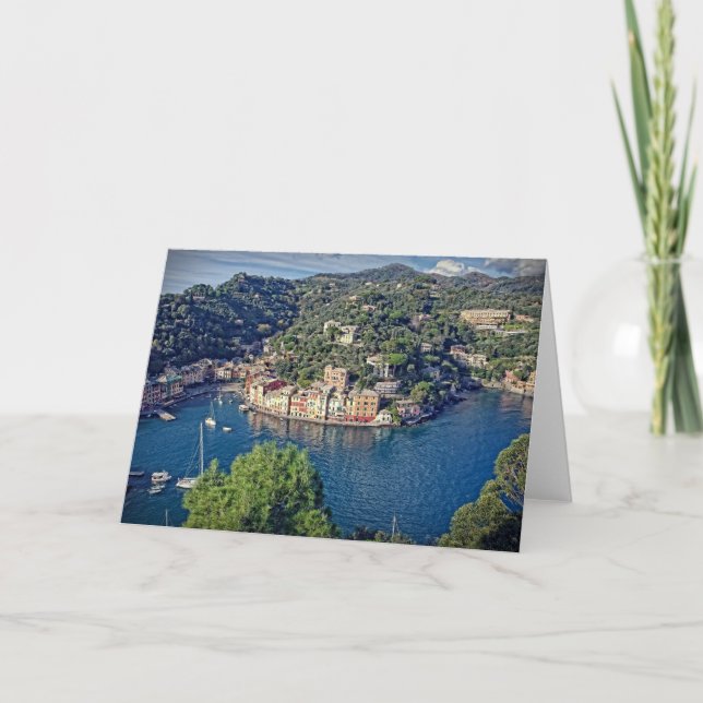 Portofino, Italia - tarjeta de felicitación (Anverso)