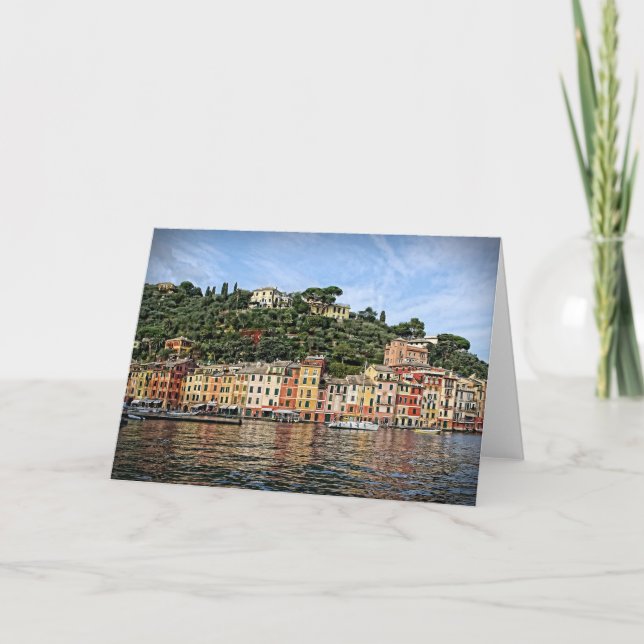 Portofino, Italia - Tarjeta de felicitación (Anverso)