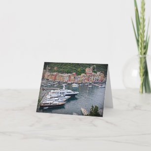 Portofino, Italia - Tarjeta de nota