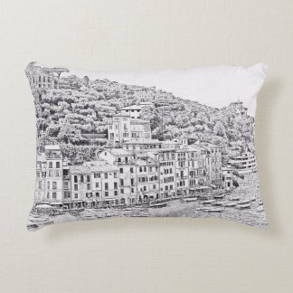 Portofino romántico soñador, almohada de Italia
