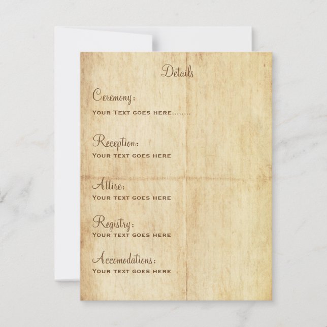 Portrición de la tarjeta de detalles de cuento de  (Anverso)