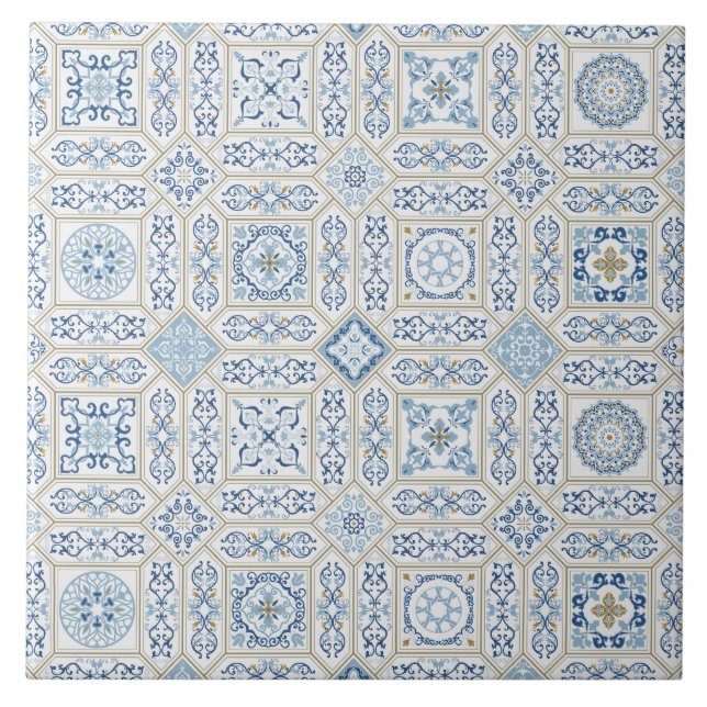 Portugal Azulejo vintage tradicional (Frente)