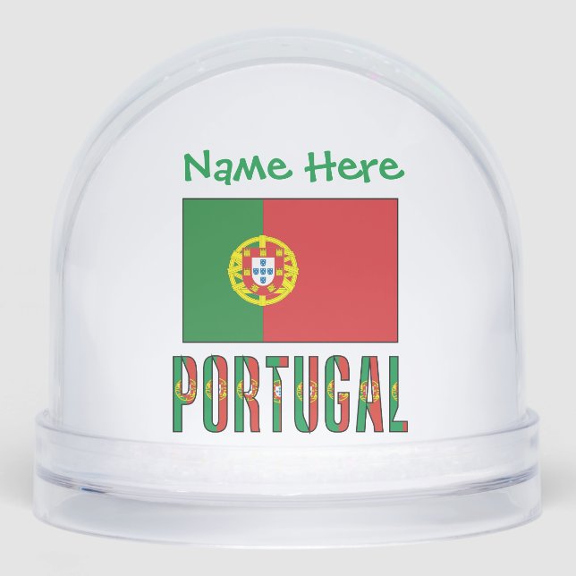 Portugal Bandera portuguesa verde personalizada (Anverso)