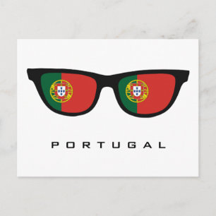 Portugal Sombras personalizado texto y postal colo