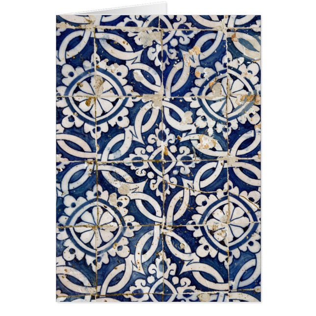 Portugués Azulejo del vintage (Frente)