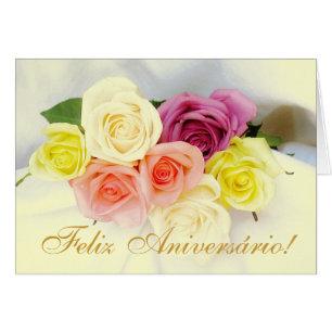 Portugués: ¡Feliz Aniversario! colores del beije