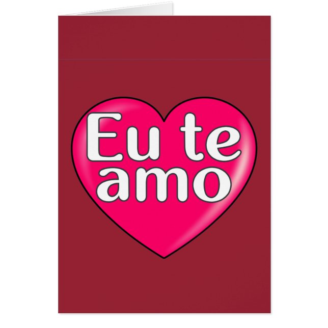 Portugués - Te amo (Frente)