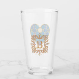 Portuguese Azulejo Heart Glass Cup