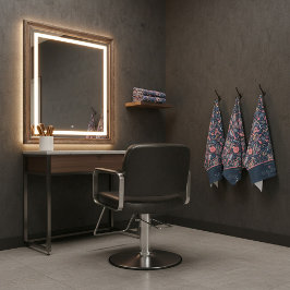 Portuguese folk hair icons — navy, blush & cream