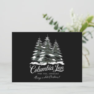 Posada Columbia Pine Tree Vermont Una Navidad Blan