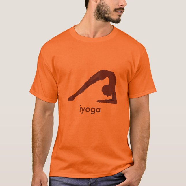 Posada de yoga para camisetas oblongas (Anverso)