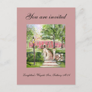 Posada Wayside de Longfellow - Invitación