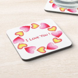 Posavasos С Romántico te amo El día de San Valentín