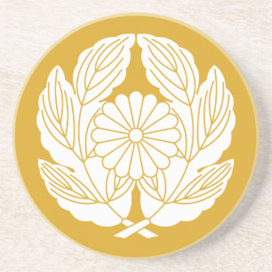 POSAVASOS 抱 き 菊 の 葉 に 菊