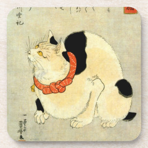 Posavasos 日本猫, 国芳 Japanese Cat, Kuniyoshi, Ukiyo-e