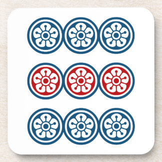 POSAVASOS 麻雀牌 9筒 / NINE OF CIRCLES -MAHJONG TILE-