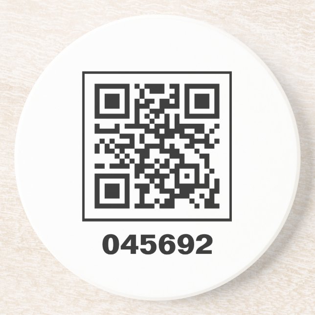 Posavasos 045692 mensaje secreto codificado QR (Frente)